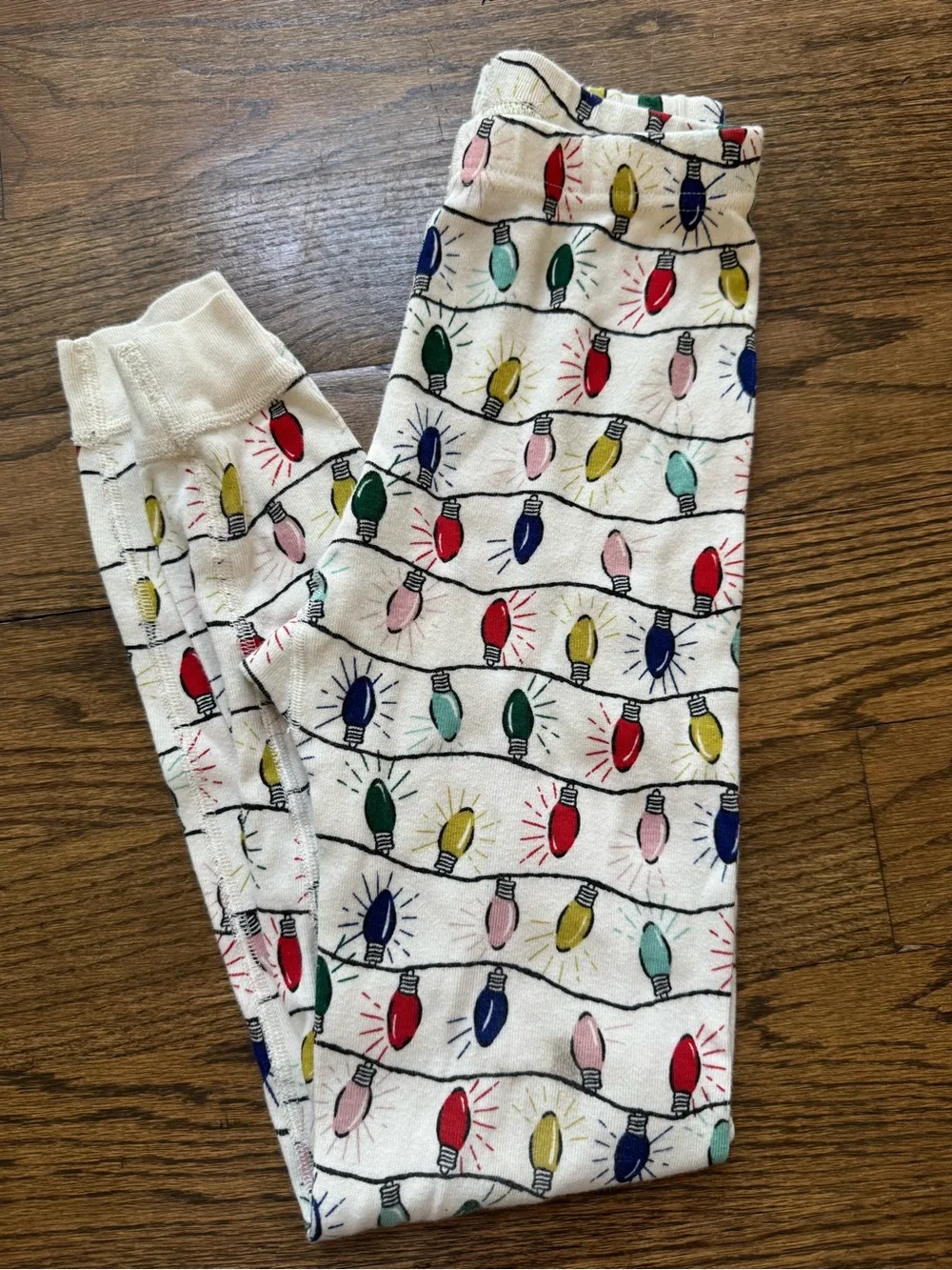 Hanna Andersson Organic Cotton Christmas Lights Pajama Set Size 8 (130 cm)